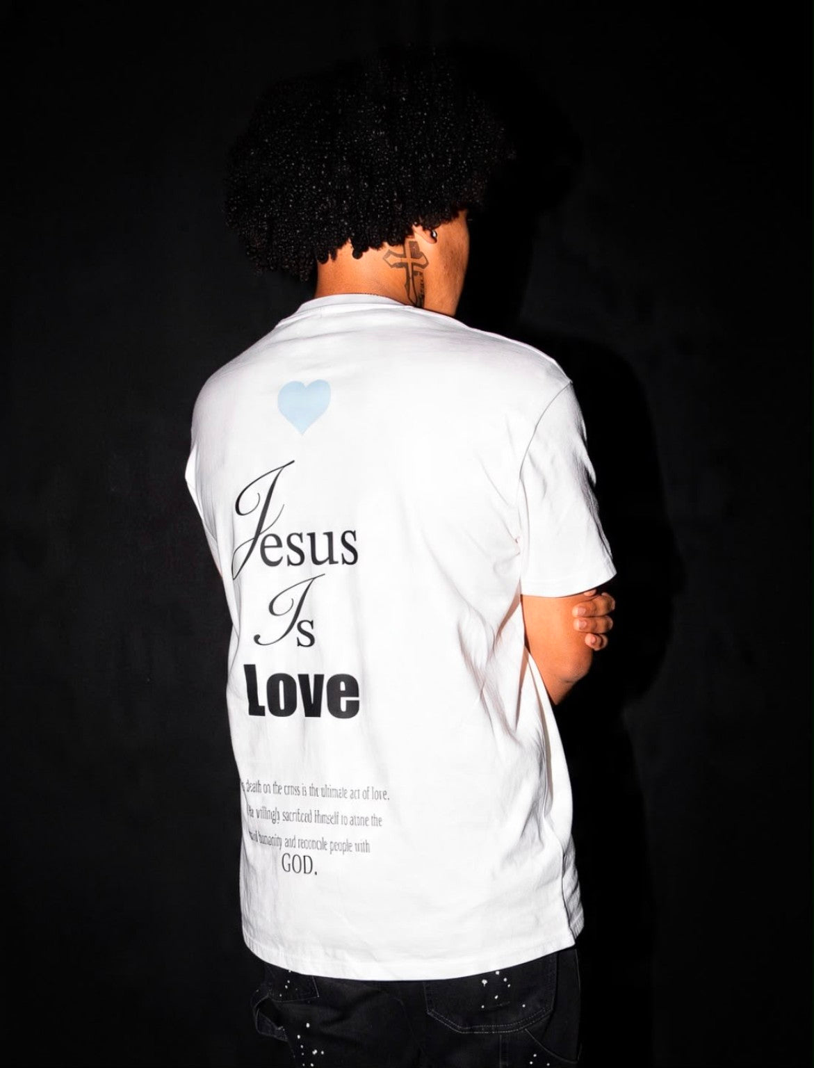 Jesus Is Love white T-shirt back