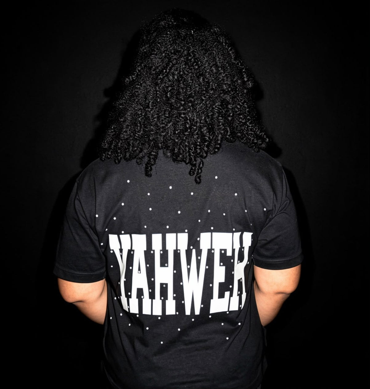 Yahweh black T-shirt back