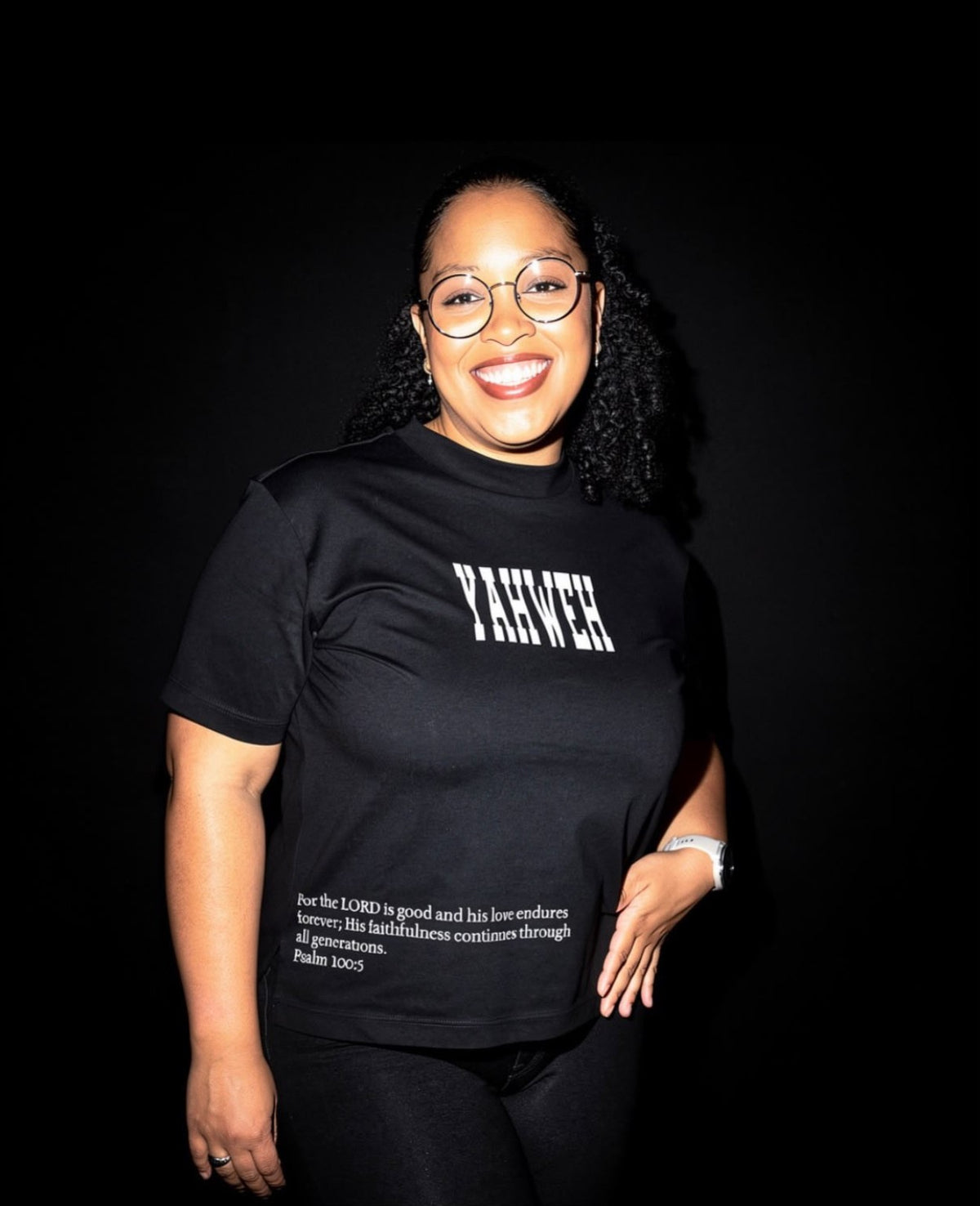Yahweh black T-shirt front
